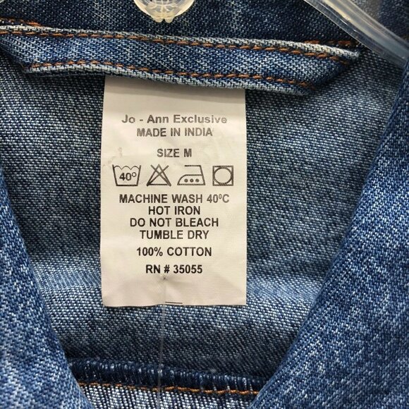 Joann Fabrics Junior Medium Jean Jacket Patchwork - Picture 3 of 3